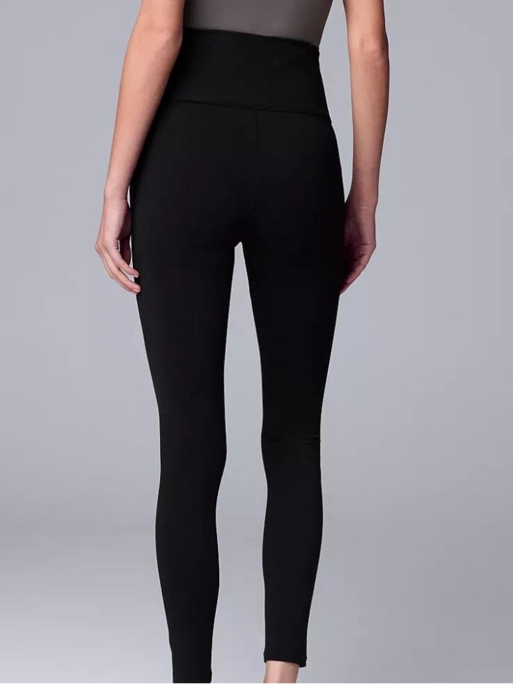 Simply Vera Vera Wang Black Pull-On Ponte Leggings Pants XL - Picture 2 of 8